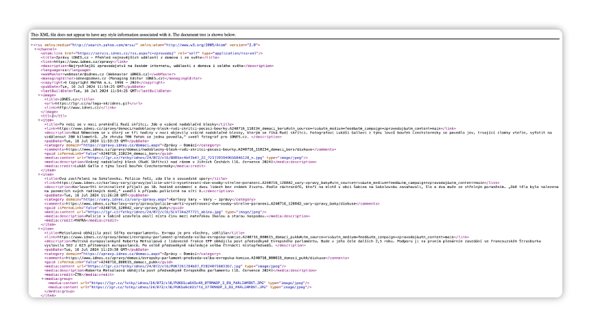 RSS (Really Simple Syndication) 