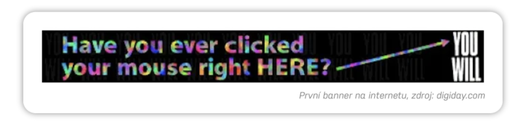 První internetový banner